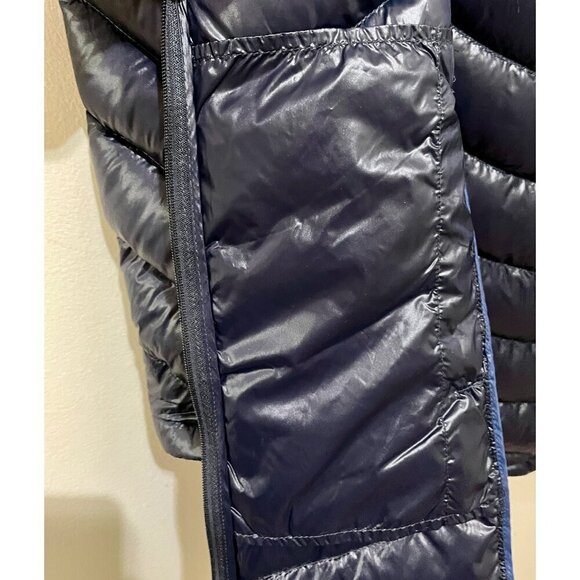 CALVIN KLEIN PACKABLE LIGHTWEIGHT PREMIUM DOWN HOODED COAT DARK BLUE, XL - Picture 3 of 14